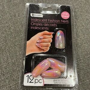 Bcolor Iridescent Pink Oval Nails